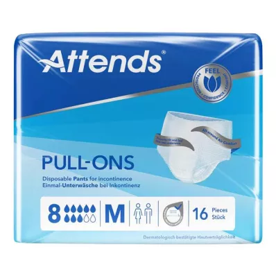 Attends Pull-Ons 8 medium, 16 pcs Attends Pull-Ons 8 medium, 16 pcs