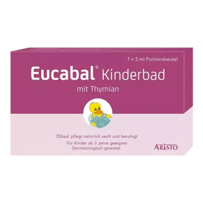 EUCABAL Childrens Bath with Thyme, 7X5 ml