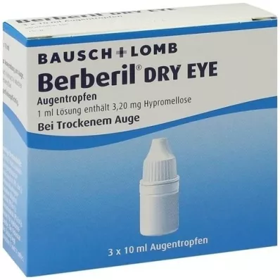 BERBERIL Dry Eye eye drops, 3X10 ml