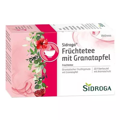 Sidroga Wellness fruit tea with pomegranate filter bag, 20X2.0 g Sidroga Wellness fruit tea with pomegranate filter bag, 20X2.0 g