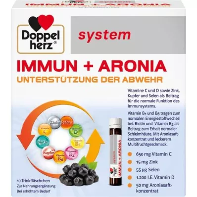 DOPPELHERZ Immun+Aronia system ampoules, 10 pcs