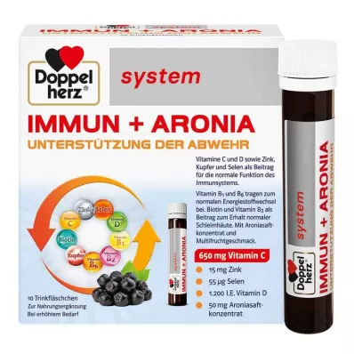 DOPPELHERZ Immun+Aronia system ampoules, 10 pcs