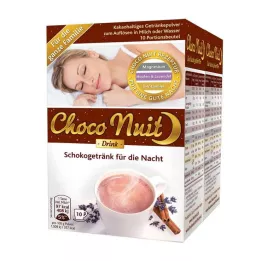CHOCO NUIT Good Night Chocolate Drink Powder, 20 pcs