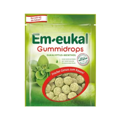 EM-EUKAL Eucalyptus-menthol gum drops, sugar-containing, 90 g EM-EUKAL Eucalyptus-menthol gum drops, sugar-containing, 90 g