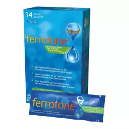 FERROTONE Iron with apple concentrate and vitamin C tablet, 14 x 25 ml