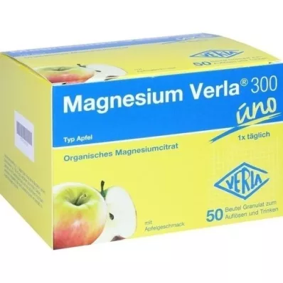 MAGNESIUM VERLA 300 Apple Granules, 50 pcs