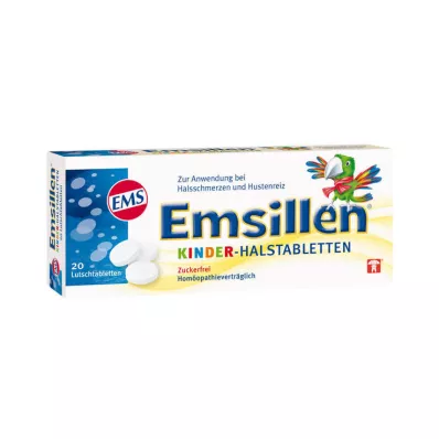 Emsillen childrens throat lozenges, 20 pcs
