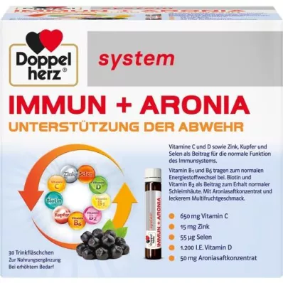 DOPPELHERZ Immun+Aronia system ampoules, 30 pcs