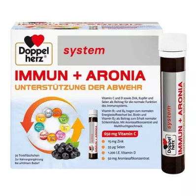 DOPPELHERZ Immun+Aronia system ampoules, 30 pcs