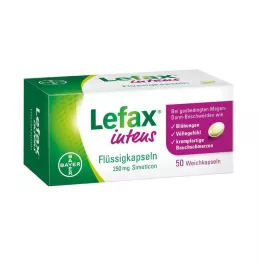 LEFAX intensive liquid capsules 250 mg simeticon, 50 pcs