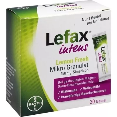 LEFAX intensive Lemon Fresh Micro Granul. 250 mg Sim. 20 pcs