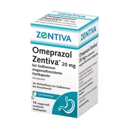OMEPRAZOL Zentiva 20 mg for heartburn, 14 pcs
