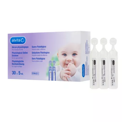 ALVITA physiological saline solution ampoules, 30X5 ml