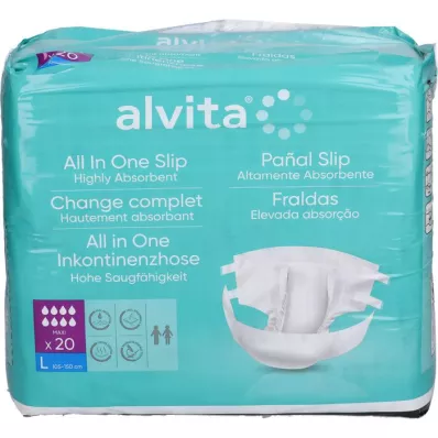 ALVITA All-in-One incontinence pants maxi large night, 20 pcs