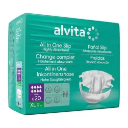 ALVITA All-in-One incontinence pants maxi xl night, 20 pcs
