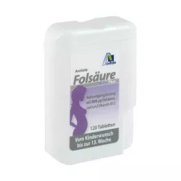 FOLSÄURE 800 Plus B12+Iodine Tablets, 120 Capsules