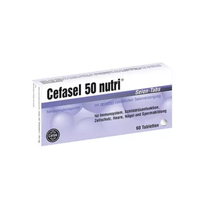CEFASEL 50 nutri selenium tabs, 60 pcs