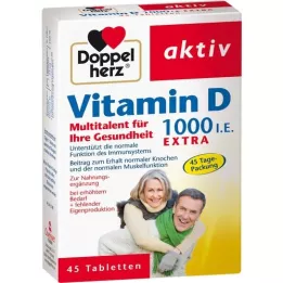 DOPPELHERZ Vitamin D3 1000 I.U. EXTRA Tablets, 45 pcs