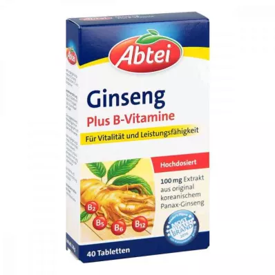 ABTEI Ginseng Plus B Vitamins Tablets, 40 pcs