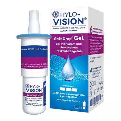 HYLO-VISION SafeDrop gel eye drops, 10 ml