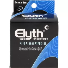 KINESIOLOGIE Tape Elyth 5 cmx5 m black, 1 pc