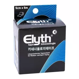 KINESIOLOGIE Tape Elyth 5 cmx5 m black, 1 pc