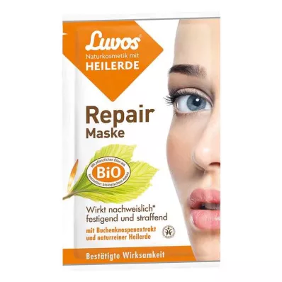 Luvos Naturkosmetik Healing Clay Repair Mask, 2X7.5 ml