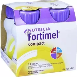 FORTIMEL Compact 2.4 Apricot Flavour, 4X125 ml