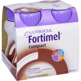 FORTIMEL Compact 2.4 Chocolate Flavour, 4X125 ml