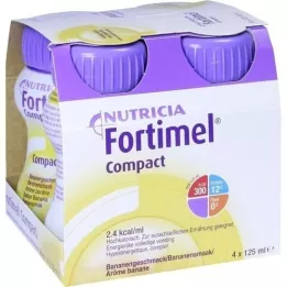 FORTIMEL Compact 2.4 Banana Flavour, 4X125 ml
