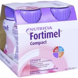 FORTIMEL Compact 2.4 Strawberry Flavour, 4X125 ml