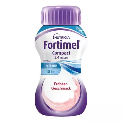 FORTIMEL Compact 2.4 Strawberry Flavour, 4X125 ml