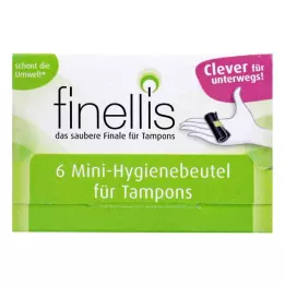 FINELLIS Mini hygiene pouches for tampons on the go, 6 pcs