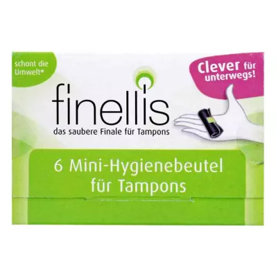 Finellis mini hygiene bags for tampons on the go (6 pieces) Finellis mini hygiene bags for tampons on the go (6 pieces)