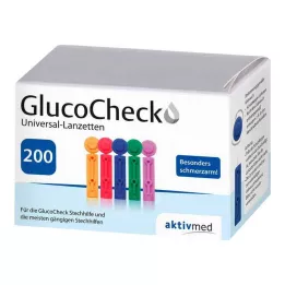 GLUCOCHECK Lancets Universal, 200 pcs
