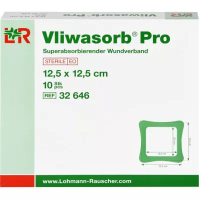 VLIWASORB Pro superabsorb.comp.sterile 12.5x12.5 cm, 10 pcs
