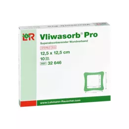 Vliwasorb Pro suberabsorb.Komp.steril 12.5x12.5 cm, 10 pcs