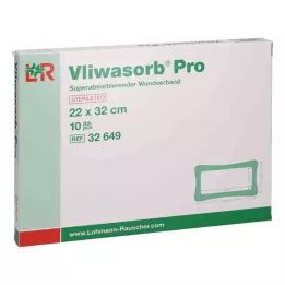 Vliwasorb Pro suberabsorb.Komp.steril 22x32 cm, 10 pcs