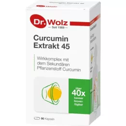 CURCUMIN EXTRAKT 45 Dr.Wolz capsules, 90 pcs
