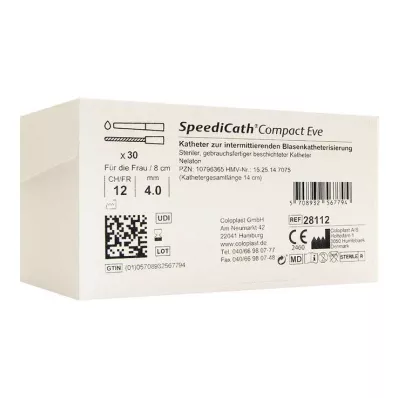 Speedicath Compact Eve Catheter CH 12, 30 pcs Speedicath Compact Eve Catheter CH 12, 30 pcs