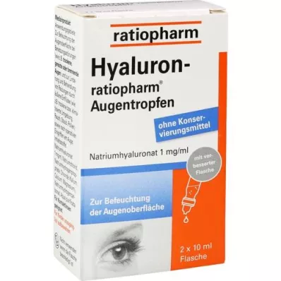 HYALURON-RATIOPHARM Eye drops, 2X10 ml