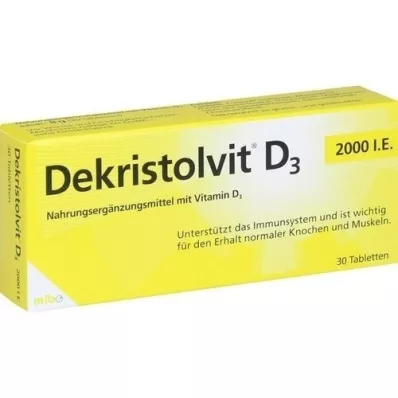 DEKRISTOLVIT D3 2,000 I.U. tablets, 30 pcs