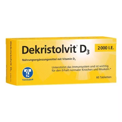 DEKRISTOLVIT D3 2,000 I.U. tablets, 60 pcs DEKRISTOLVIT D3 2,000 I.U. tablets, 60 pcs