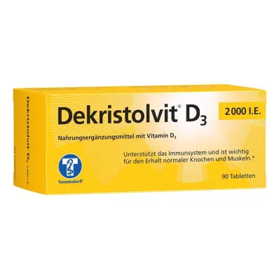 Dekristolvit D3 2,000 IU tablets, 90 pcs Dekristolvit D3 2,000 IU tablets, 90 pcs