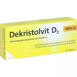 DEKRISTOLVIT D3 4,000 I.U. tablets, 30 pcs