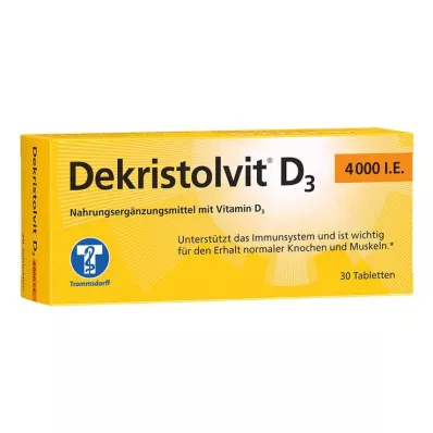 DEKRISTOLVIT D3 4,000 I.U. tablets, 30 pcs DEKRISTOLVIT D3 4,000 I.U. tablets, 30 pcs