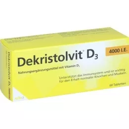 DEKRISTOLVIT D3 4,000 I.U. tablets, 60 pcs