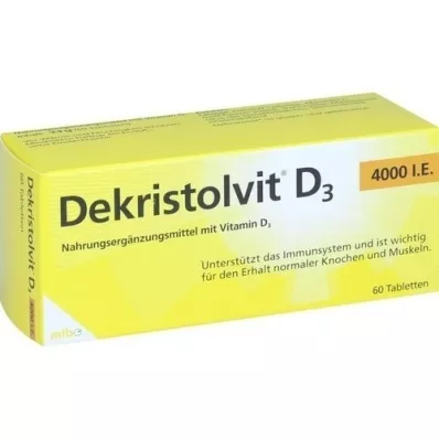 DEKRISTOLVIT D3 4,000 I.U. tablets, 60 pcs