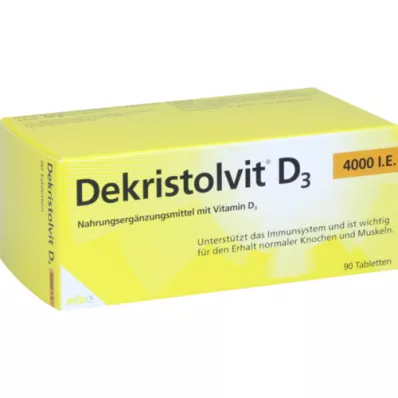 DEKRISTOLVIT D3 4,000 I.U. tablets, 90 pcs
