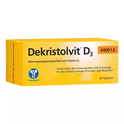 DEKRISTOLVIT D3 4,000 I.U. tablets, 90 pcs DEKRISTOLVIT D3 4,000 I.U. tablets, 90 pcs